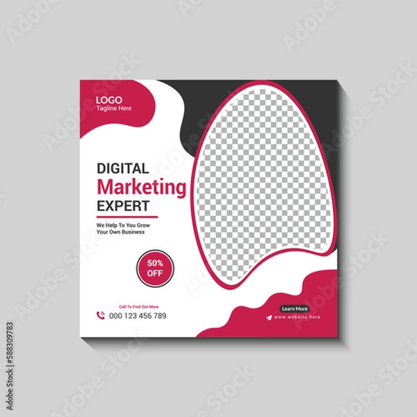 Obraz Modern and Simple Instagram Post Design