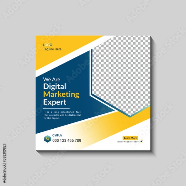 Obraz Modern and Simple Instagram Post Design