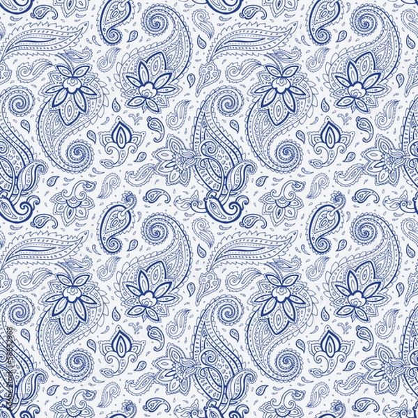 Fototapeta Seamless Paisley background.