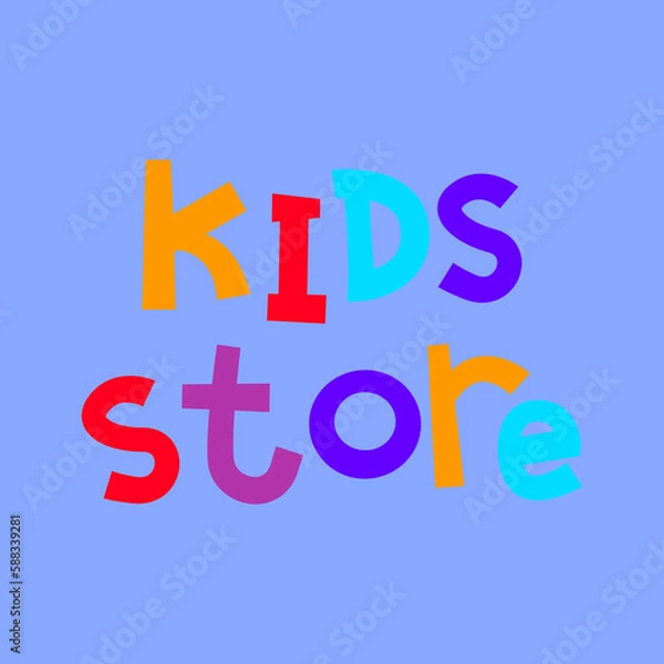 Fototapeta Kids store logo