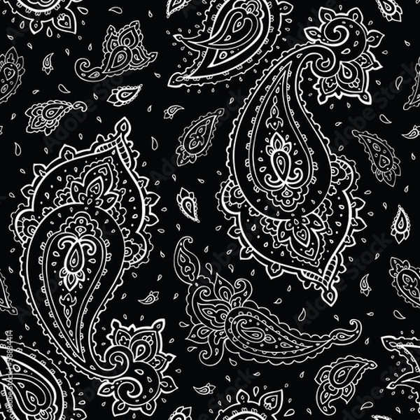 Obraz Seamless Paisley background.