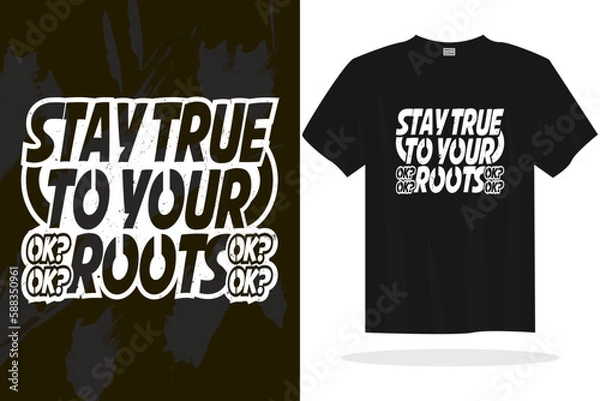 Obraz Print ready inspirational typography lettering quotes vector t shirt design template