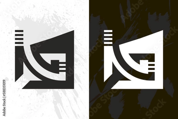 Obraz G letter logo design vector