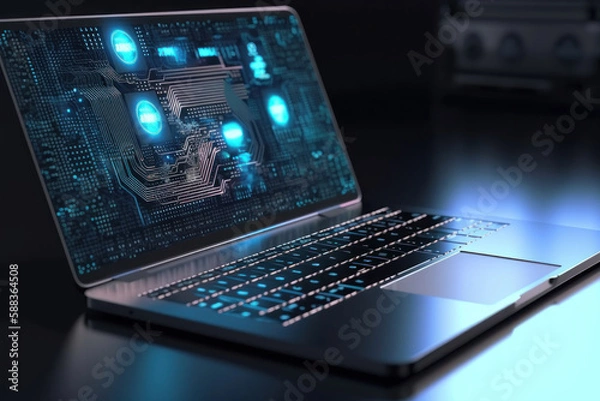 Obraz Software web development programming concept. generative ai