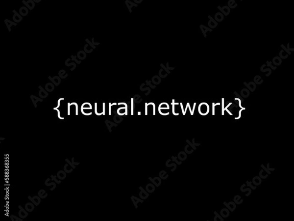 Fototapeta Neural network