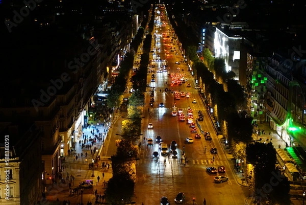 Obraz Champs Élysées desde arriba