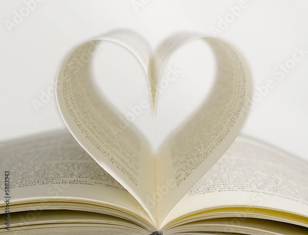Obraz Corazon en libro