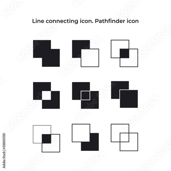 Obraz Line connecting icon