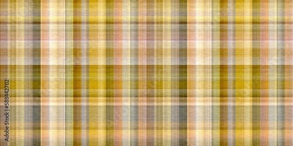 Obraz Tartan seamless border. Traditional gingham texture for natural trendy trim. 