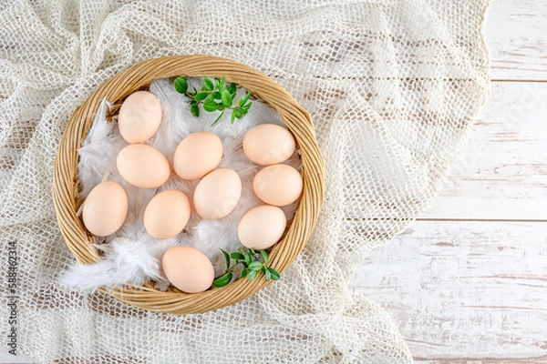 Obraz eggs in a basket