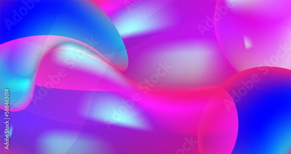 Obraz Vector abstract geometric background with gradient color