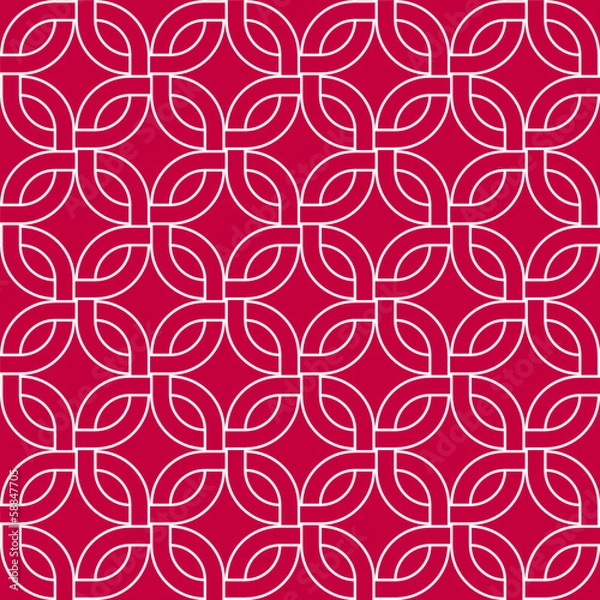 Obraz Purple and white abstract geometric seamless pattern, vector