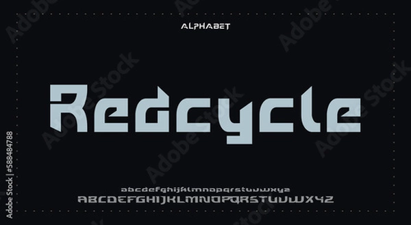Fototapeta Abstract Fashion Best font alphabet. Minimal modern urban fonts for logo, brand, fashion, Heading etc. Typography typeface uppercase lowercase and number. vector illustration full Premium look