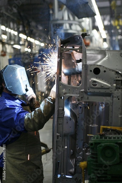 Fototapeta Spawacz samochodu