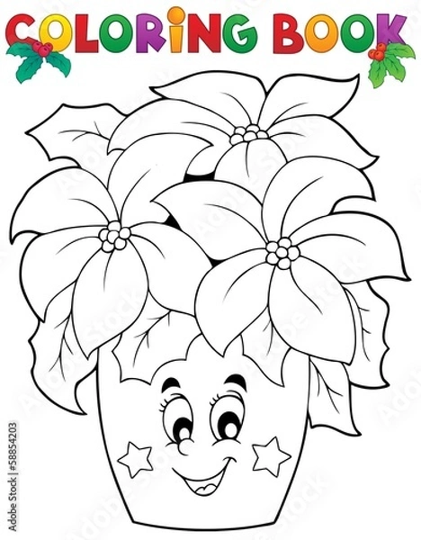 Obraz Coloring book Christmas thematics 3