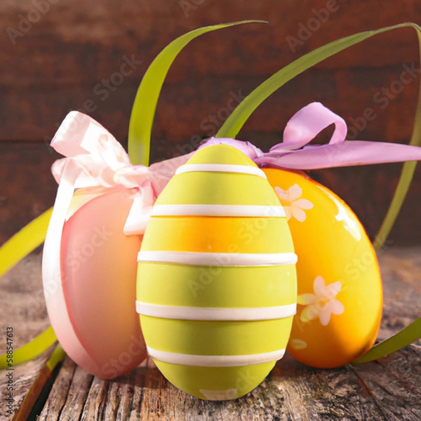 Fototapeta easter eggs 