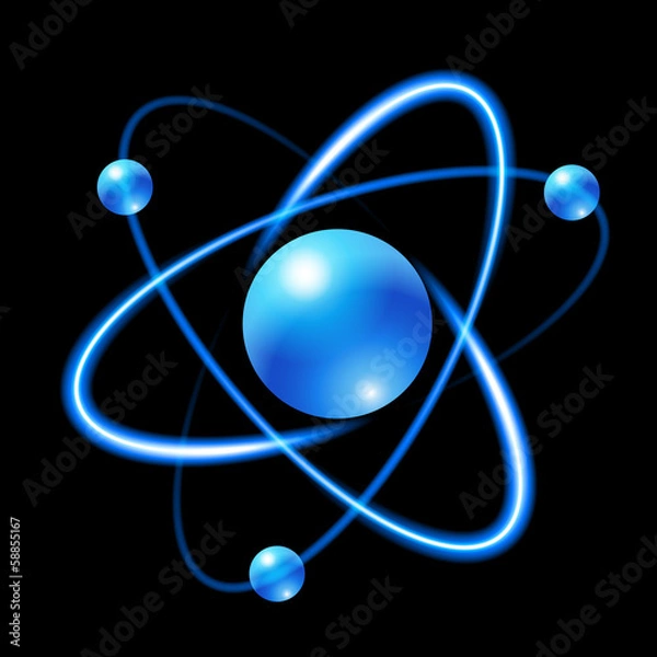 Fototapeta atom
