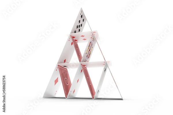 Obraz Obraz 3D Card Castle