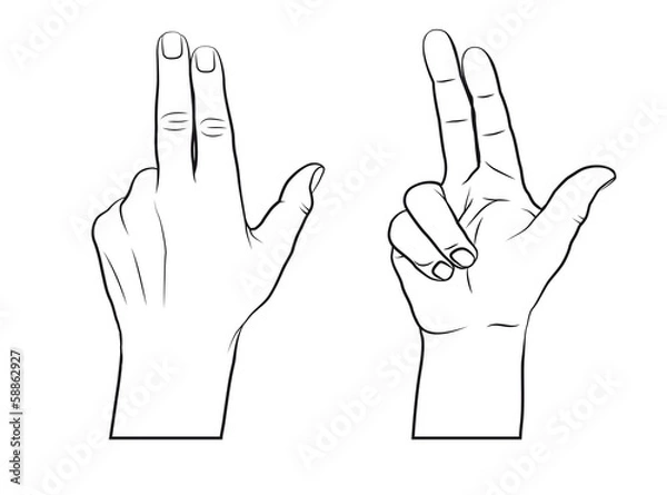 Fototapeta Schwur - Handzeichen, Handgeste