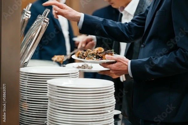 Obraz dishes on the buffet