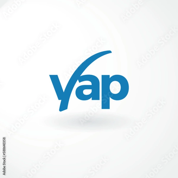 Fototapeta Vector Logo - Lettermark Letter YAP - Abstract Style Logo