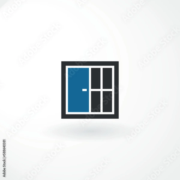 Fototapeta Vector Logo - Symbol Door - Abstract Style Logo