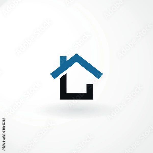 Fototapeta Vector Logo - Symbol Homes - Abstract Style Logo