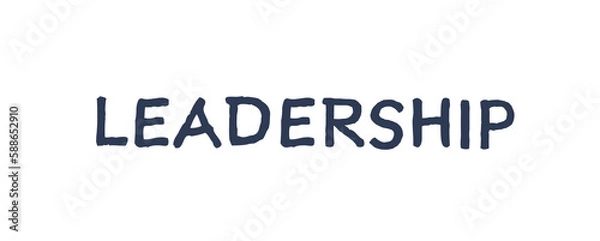 Fototapeta Cyfrowy złożony obraz tekstu przywódczego
