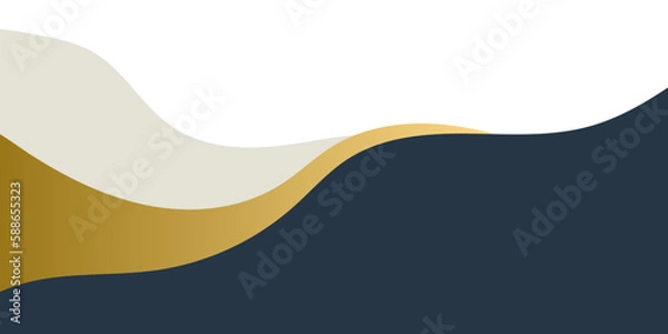 Fototapeta Wave Border Illustration 05