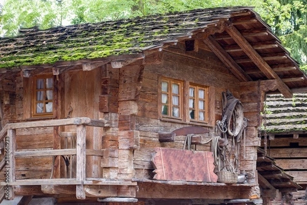 Obraz eine alte Holzhütte