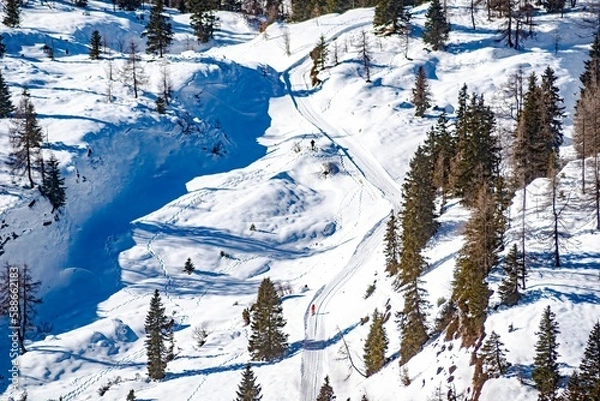 Obraz eine Schneelandschaft