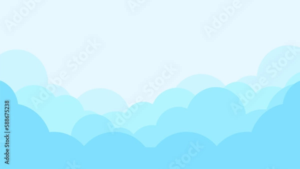 Obraz Blue Cloud Layer Cool Fresh Sky Background