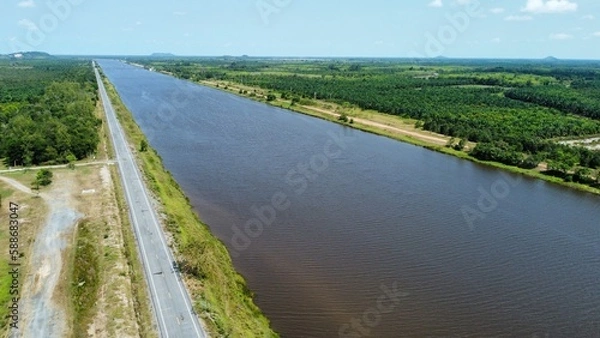 Obraz landscape with river