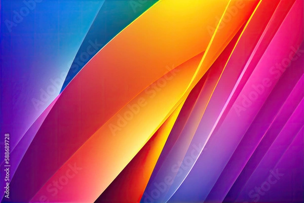 Obraz Beautiful colorful water color gradient splash