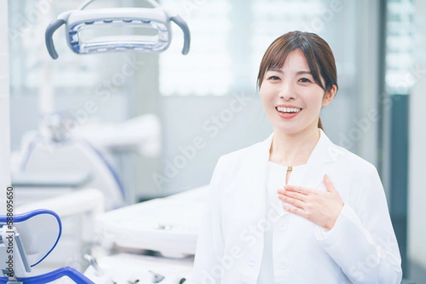 Obraz 歯医者　女性　ポートレート