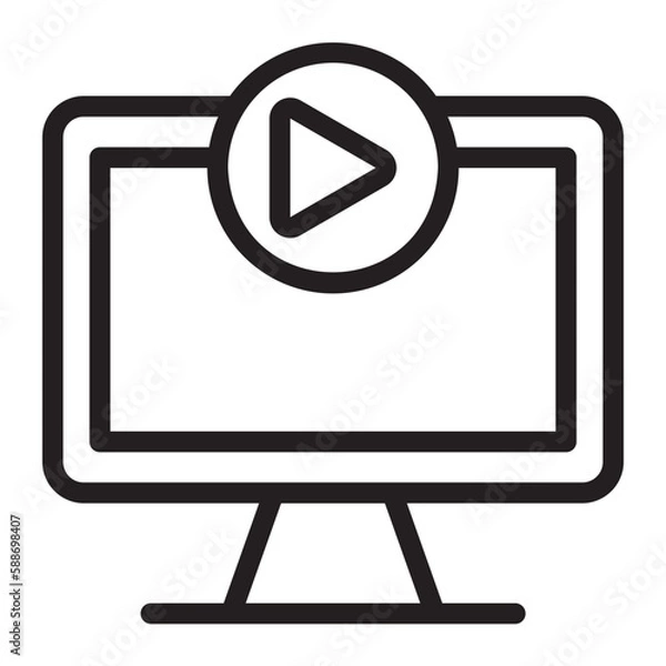 Fototapeta tutorial line icon