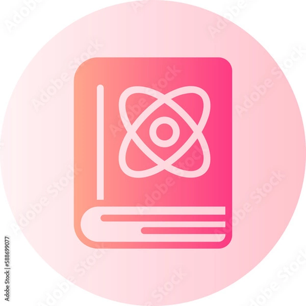 Obraz science book gradient icon