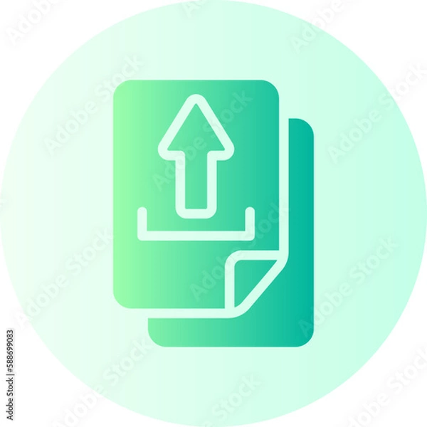 Obraz upload gradient icon