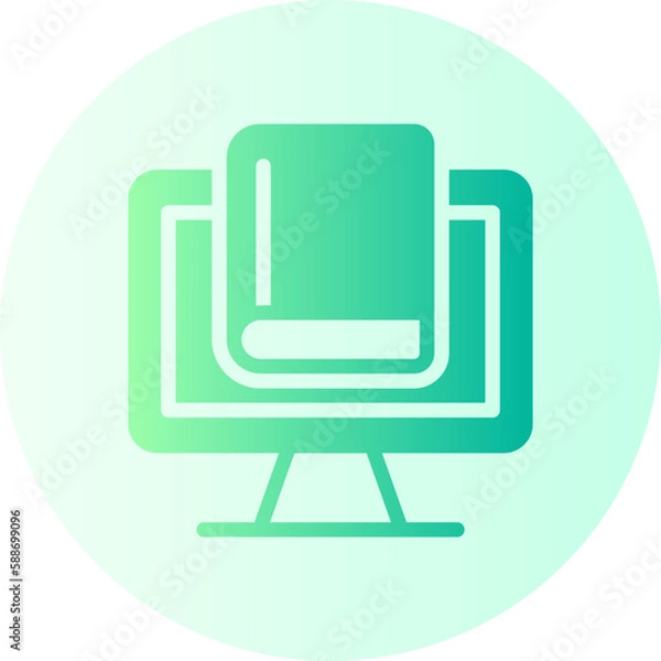 Obraz ebook gradient icon