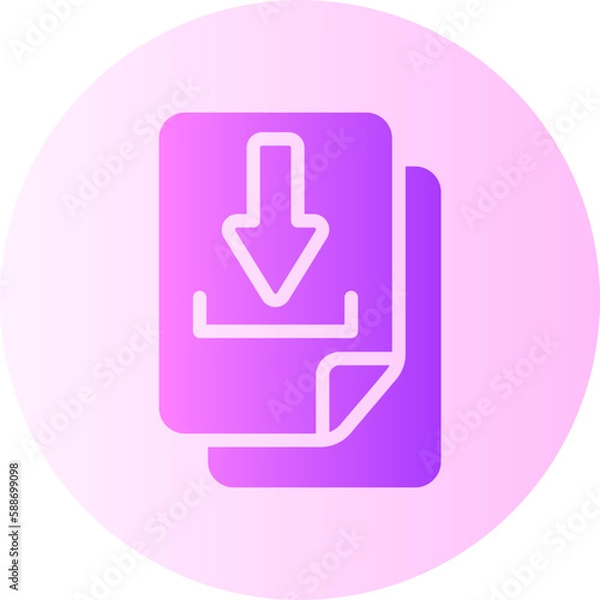 Obraz download gradient icon