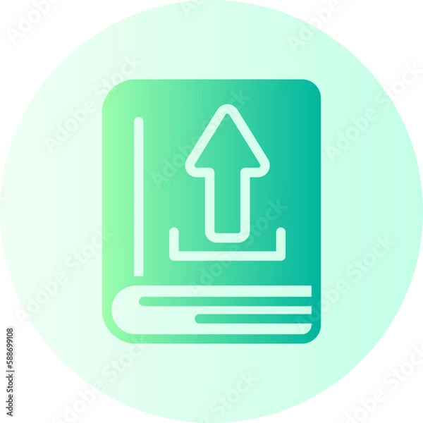Obraz ebook gradient icon