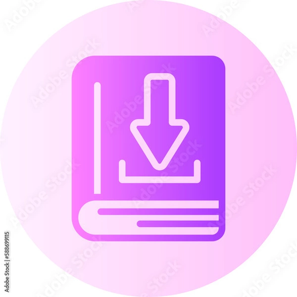 Obraz download gradient icon