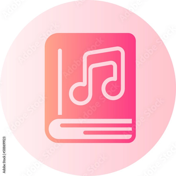 Obraz audiobook gradient icon