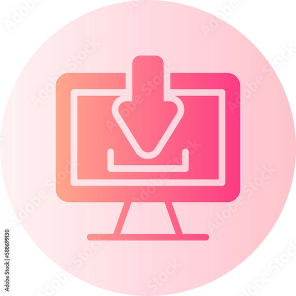Obraz download gradient icon