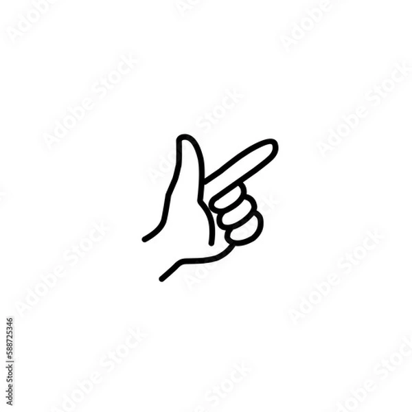 Fototapeta Gesture Hand icon