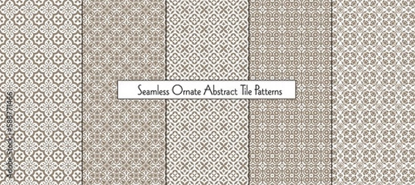 Obraz Seamless Ornate Abstract Tile Patterns