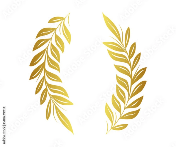 Obraz Golden laurel wreath