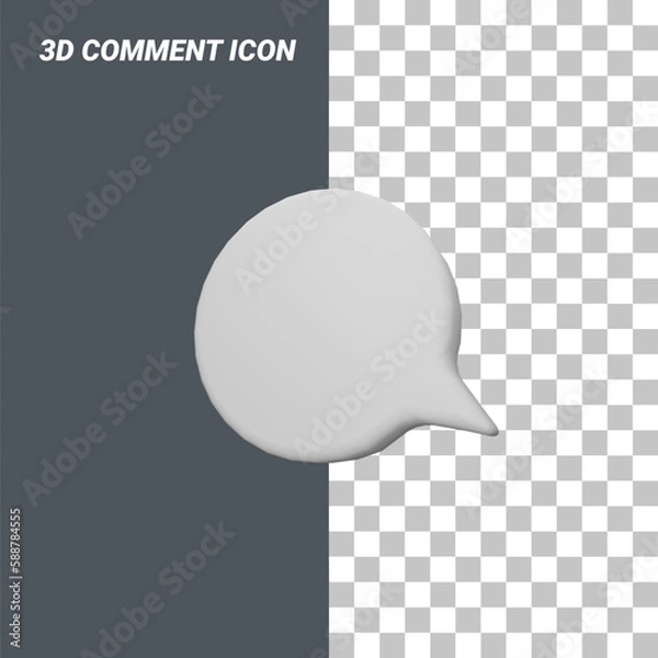 Fototapeta simple commentary 3d design assets
