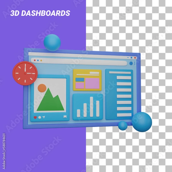 Fototapeta simple homepage 3d design assets