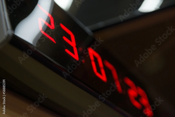 Obraz Digital clock on the wall